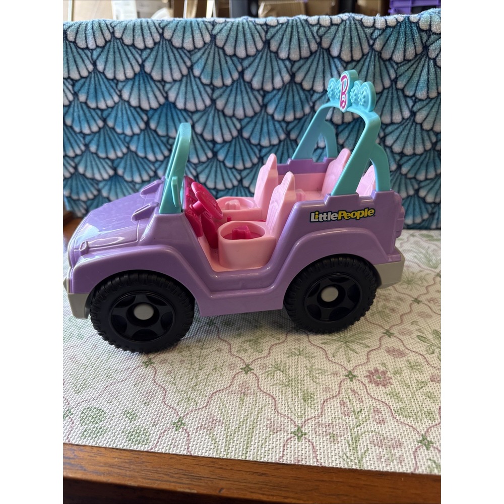Fisher Price‎ Little People Barbie Beach Cruiser Sounds Music Car Jeep Vehicle